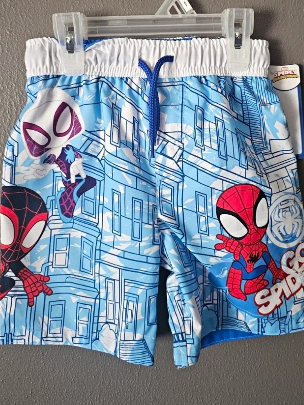 Marvel Spider-Man Blue Kids Swim Shorts